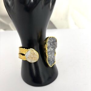 NWT boho Geode cuff bracelet